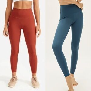 Everlane Leggings 2-Pack Size Small ReNew & Perform Ankle Blue & Terracotta